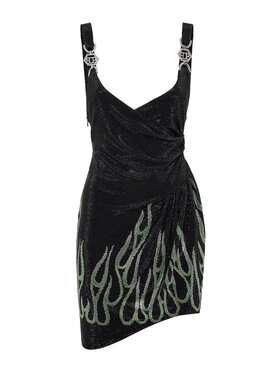 PHILIPP PLEIN PHILIPP PLEIN Večerné šaty 22585 Čierna Fitted Fit