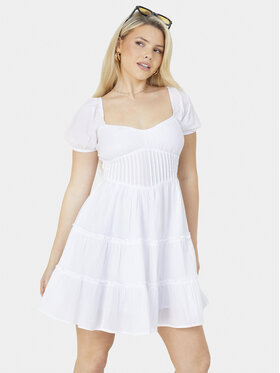 Brave Soul Brave Soul Sukienka letnia LDRW-654BELINDAW Biały Straight Fit