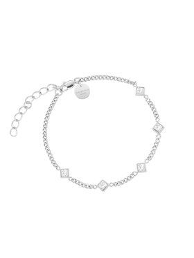 Rosefield Rosefield Bransoletka Playful Diamonds Srebrny