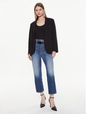 Pinko Jeans Hlače 100114 A0HG Modra Boyfriend Fit