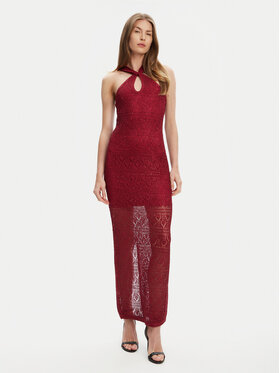 Guess Guess Kötött ruha W5YK48 Z37G0 Bordó Slim Fit