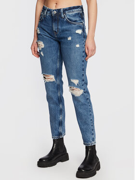 Pepe Jeans Pepe Jeans Džínsy Violet PL204176 Modrá Mom Fit