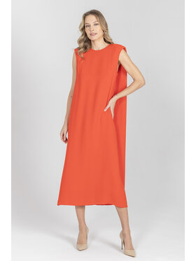 Deni Cler Milano Deni Cler Milano Sukienka koktajlowa T-DC-3048-F2-20-30-1 Czerwony Oversize
