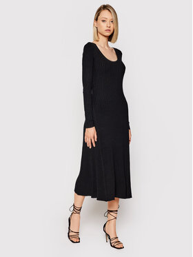 Samsøe Samsøe Samsøe Samsøe Úpletové šaty Hazel F21200009 Čierna Slim Fit