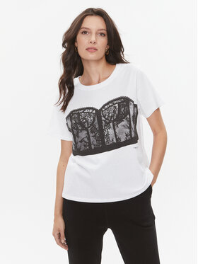 TWINSET TWINSET Тишърт 232TT2290 Бял Regular Fit