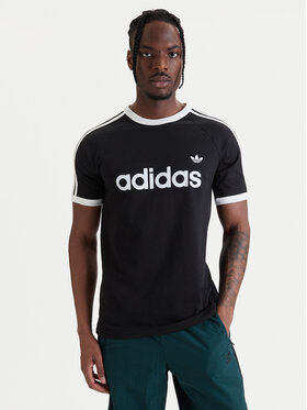 adidas adidas T-Shirt 3-Stripes Ringer KF0417 Czarny Slim Fit