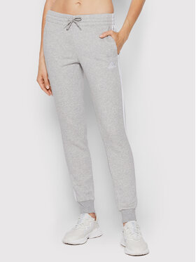 adidas adidas Spodnie dresowe Essentials Fleece 3-Stripes GV6020 Szary Slim Fit