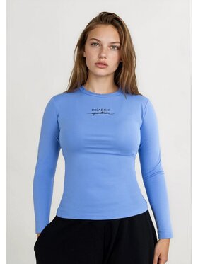 DKaren Sport DKaren Sport Bluzka EQ32 Niebieski jasny Classic Fit