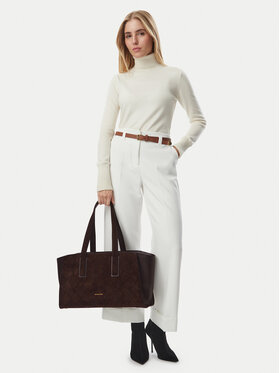 MICHAEL Michael Kors MICHAEL Michael Kors Kabelka Hudson 33F6GHDT3X Tmavě hnědá