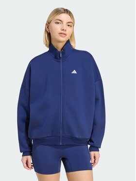 adidas adidas Bluza 3 STRIPES STUDIO Niebieski Loose Fit