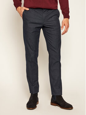 Tommy Hilfiger Tommy Hilfiger Чино панталони Denton Chino Yarn MW0MW13579 Тъмносин Straight Fit
