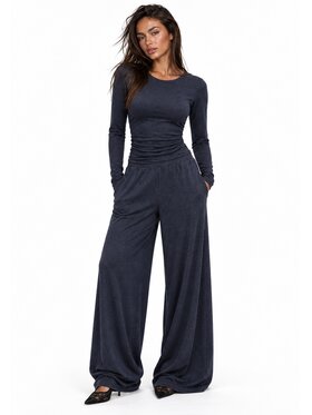 Agatha Studio Agatha Studio Komplet bluzka i spodnie A26ZF-KA-K69 Granatowy Oversize