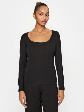 Calvin Klein Underwear Calvin Klein Underwear Pižamska bluza 000QS7006E Črna Regular Fit