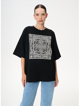 LEBRAND LEBRAND T-Shirt Weston Czarny Oversize