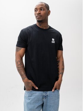 Good Luck Good Luck T-Shirt Koszulka Z Krótkim Rękawem Czarna Męska GOOD LUCK Koniczyna XL Czarny Regular Fit