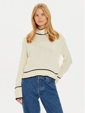 Brave Soul Brave Soul Dolčevita LK-555ALTO Écru Loose Fit