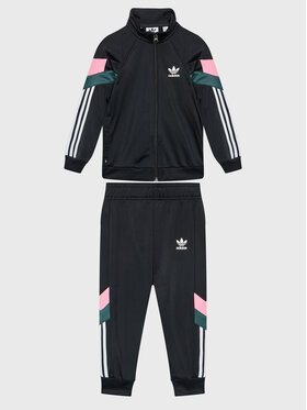 adidas adidas Jogginganzug Track HL2211 Schwarz Regular Fit