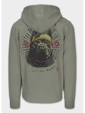 PITBULL PITBULL Bluza męska z kapturem Washed MT FUJI L Szary Regular Fit