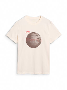 4F 4F T-Shirt BASKET Biały Regular Fit