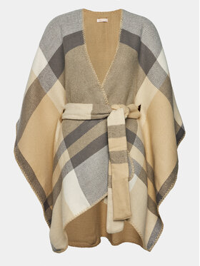 Selmark Selmark Poncho PC083 Bej Relaxed Fit
