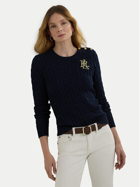 LAUREN RALPH LAUREN LAUREN RALPH LAUREN Sweter 200932223003 Granatowy Regular Fit