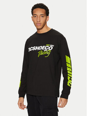 DC DC Longsleeve Shoe Co Racing ADYZT05405 Negru Standard Fit