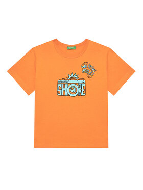 United Colors Of Benetton United Colors Of Benetton T-Shirt 3JERG10JQ Pomarańczowy Regular Fit