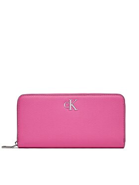 Calvin Klein Jeans Calvin Klein Jeans Große Damen Geldbörse Minimal Monogram Zip Around K60K611269 Rosa