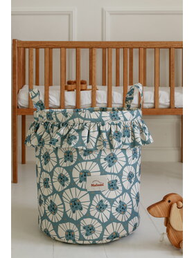 Malomi Kids Malomi Kids Organizer  Kosz na zabawki Denim Lions Niebieski