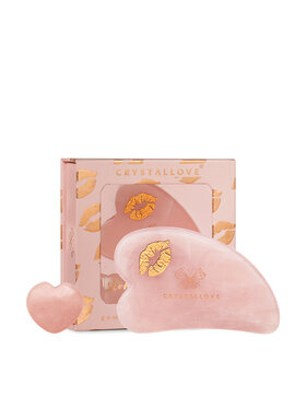 Crystallove Crystallove Kwarc różowy Selflove Kamień Gua Sha