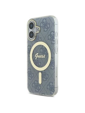 Guess Guess Etui na telefon iPhone 16 Niebieski