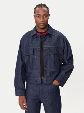 HUGO HUGO Jeansová bunda 50542915 Tmavomodrá Relaxed Fit