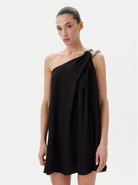 Eleh Eleh Коктейлна рокля ESS250050 Черен Regular Fit