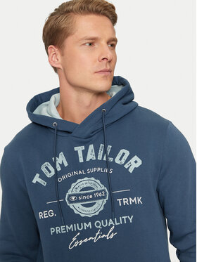 Tom Tailor Majica Dugih Rukava 1043292 Tamnoplava Regular Fit