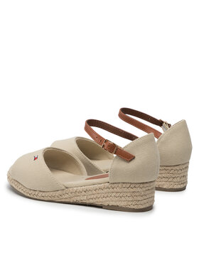 Tommy Hilfiger Espadrile Rope Wedge Sandal T3A7-32185-0048 S Bež