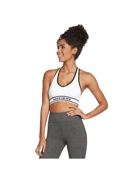 Skechers Skechers Biustonosz sportowy Skechers Seamless Sports Bra Biały