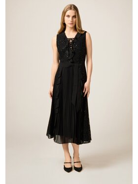 Oltre Oltre Vestito da giorno 7020J000886N033 Nero A-Line Fit