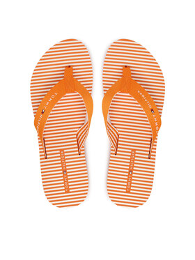 Tommy Hilfiger Tommy Hilfiger Japonki Th Ithaca Stripe Summer Sandal FW0FW09192 Pomarańczowy