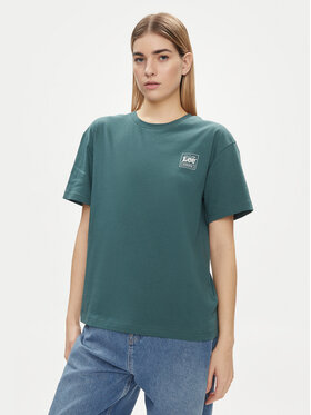 Lee Lee Póló 112350208 Zöld Relaxed Fit