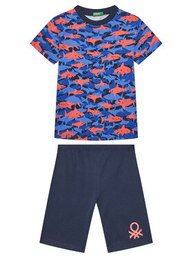 United Colors Of Benetton United Colors Of Benetton Pidžama 3X0Y0P08Q Tumši zils Relaxed Fit
