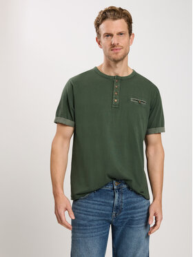 Cross Jeans Cross Jeans T-Shirt 16091-002 Khaki Regular Fit