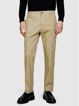 Sisley Sisley Pantaloni din material 4H2FSF03P Bej Straight Fit