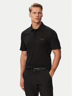 BOSS BOSS Тениска с яка и копчета C-Prout 180_AM 50565174 Черен Regular Fit