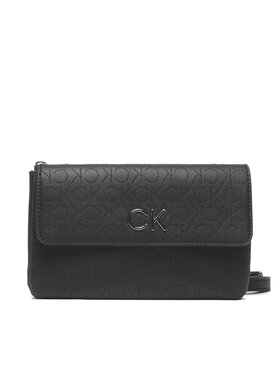 Calvin Klein Calvin Klein Kabelka Re-Lock Dbl Crossbody Bag Perf K60K609399 Černá