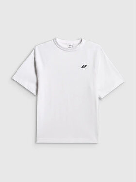 4F 4F T-Shirt 4FJWSS26TTSHM3293 Biały Active Fit
