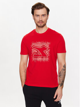 Diadora Diadora T-Shirt Ss Frieze 102.179313 Czerwony Regular Fit