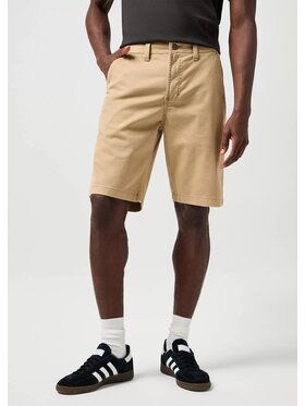 Wrangler Wrangler Szorty materiałowe CHINO SHORT Beżowy Regular Fit