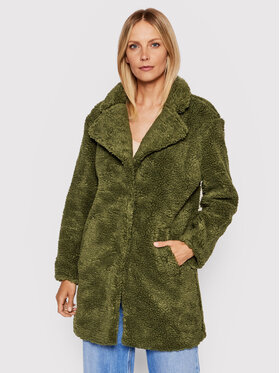 Urban Classics Urban Classics Fellmantel Sherpa TB3058 Grün Oversize