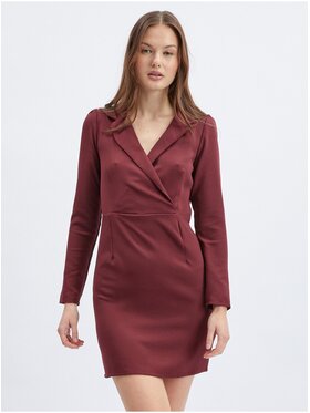 Orsay Orsay Sukienka 421296467000__34 Bordowy Regular Fit