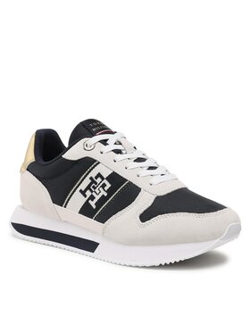 Tommy Hilfiger Tommy Hilfiger Sneakersy Runner With Th Webbing Gold FW0FW07173 Beżowy